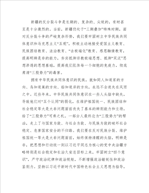 铸牢中华民族共同体意识发声亮剑范文(通用8篇)