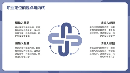 紫色简约几何职业生涯规划行动指南PPT模板
