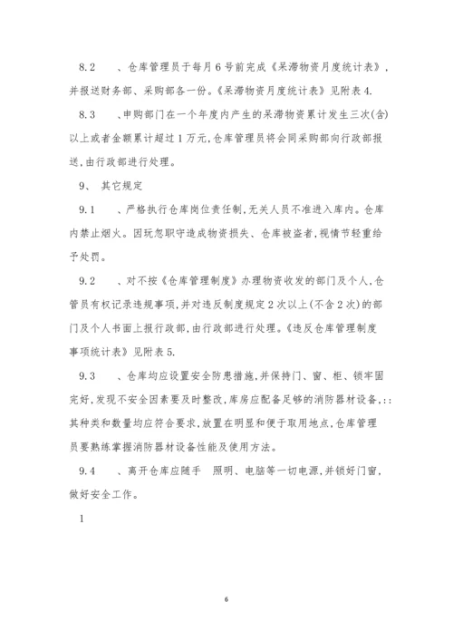 地产公司仓库管理制度3篇.docx