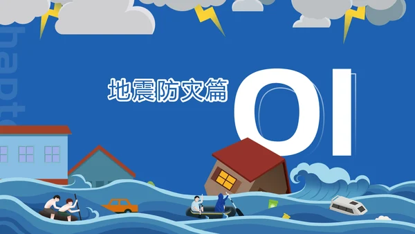 雷雨天气夏季安全自然灾害防范宣传PPT模板