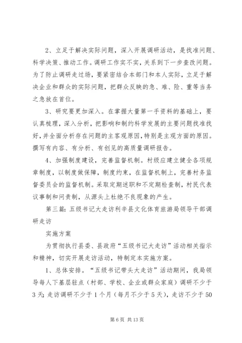 五级书记大走访调研报告.docx