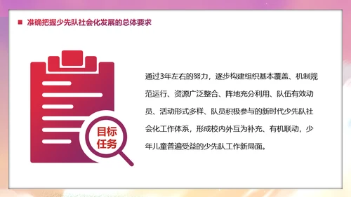 少先队社会化工作体系实施意见通用PPT模板