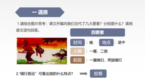 蒲松龄《狼》语文教学通用PPT教学课件