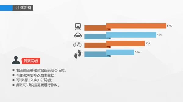 蓝色信息图表精选PPT案例