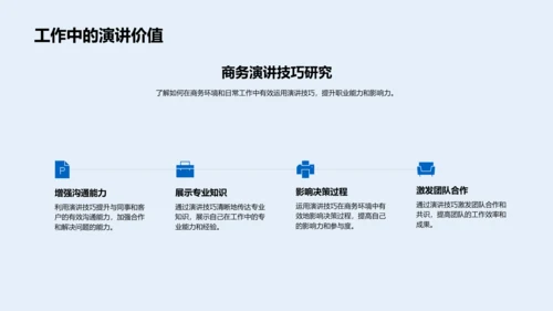 职场演讲技巧研讨PPT模板