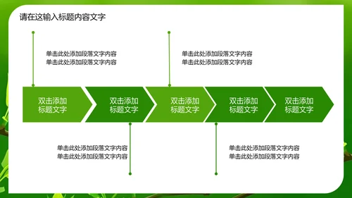 万物苏醒成长嫩芽ppt动态模板