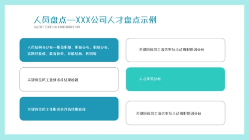 墨绿插画风人才梯队建设与人才培养模板