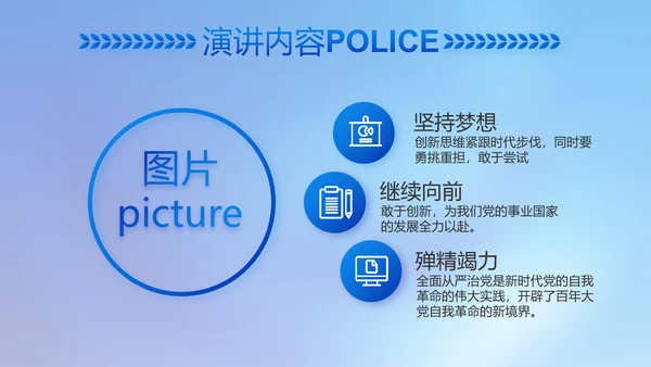 忠诚正义秉公执法公安警察动态PPT