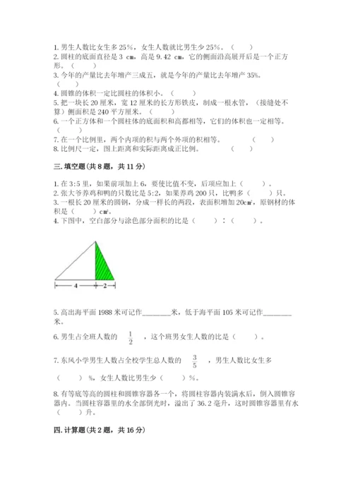 小升初数学期末测试卷参考答案.docx