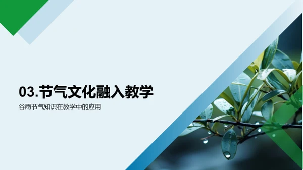 谷雨文化教学融合