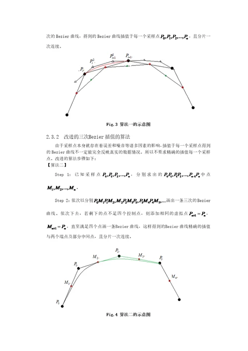 bezier曲线和bspline曲线的拟合问题