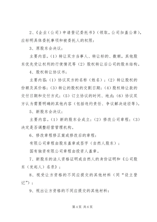 公司变更登记申请书精编.docx