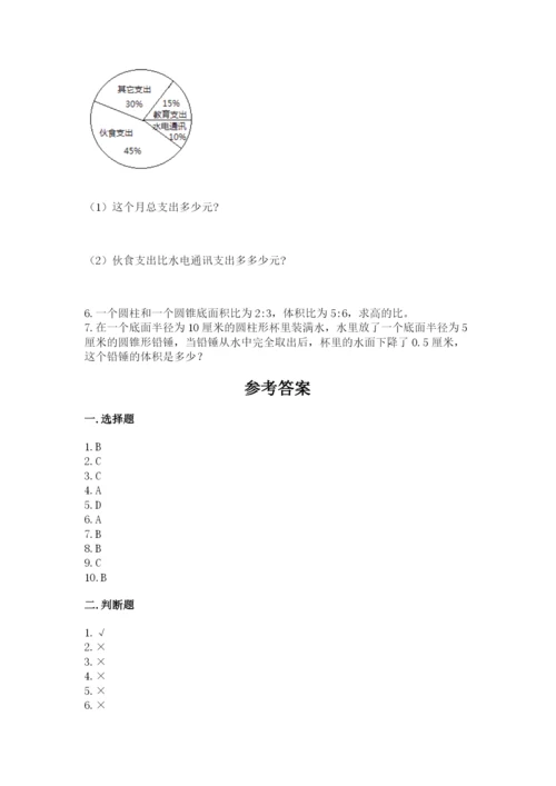 小升初数学六年级下册数学知识点《期末测试卷》【易错题】.docx