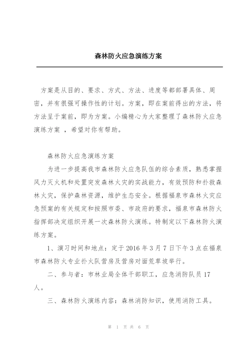 森林防火应急演练方案.docx