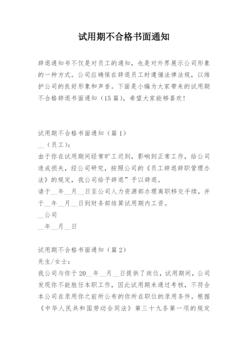 试用期不合格书面通知.docx