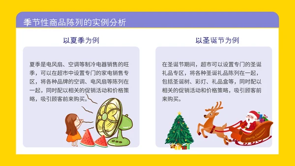 紫色插画风超市商品陈列知识培训PPT模板