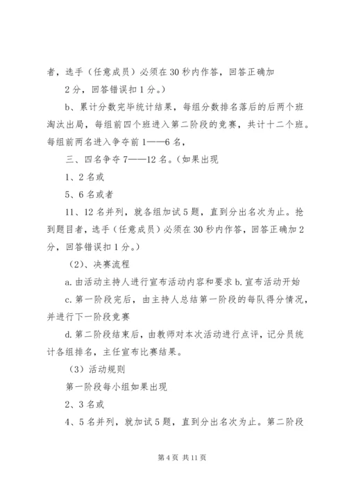 高中学科知识竞赛活动方案(精品).docx