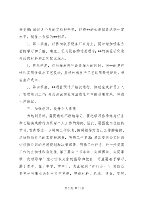 企业个人某年工作计划.docx