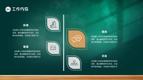 黑板风教师自我介绍PPT模板