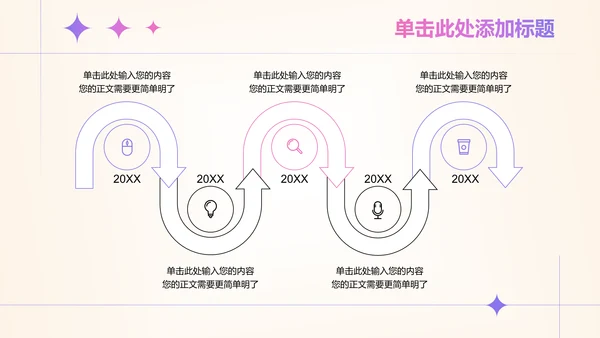 粉紫色清新渐变风格通用策划方案PPT演示模板