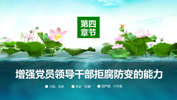 廉洁从业从政从严治党教育PPT课件模板