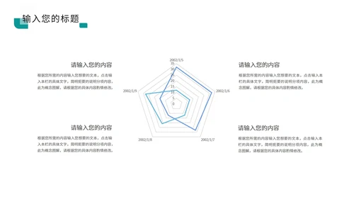 蓝色科技风数据报告PPT模板