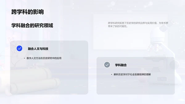历史学研究新视角PPT模板