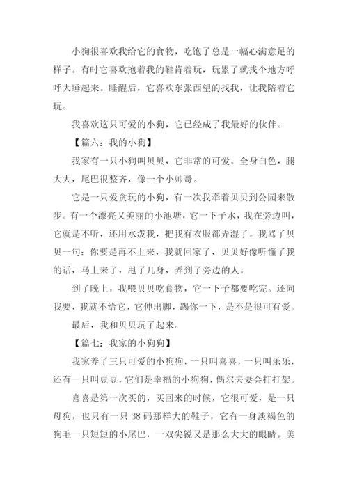 小狗的作文100字.docx