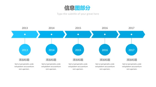 蓝色简洁创意版式公司简介商务PPT模板
