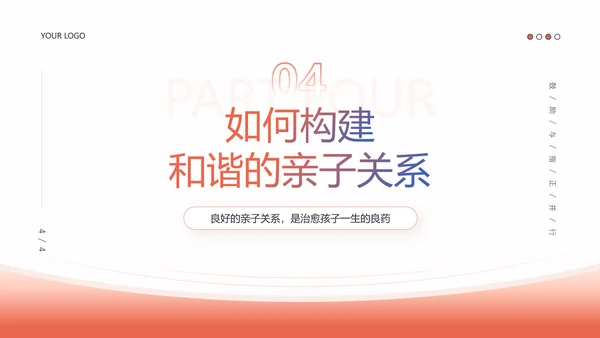 家庭教育亲子关系必修课PPT课件模板