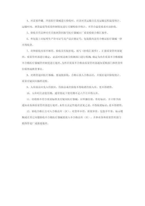 医疗器械经营质量管理核心制度完整版.docx