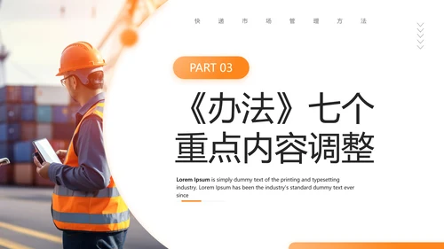 快递外卖市场管理办法PPT模板