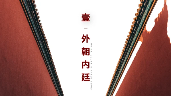 故宫建筑群介绍中国文化PPT模板
