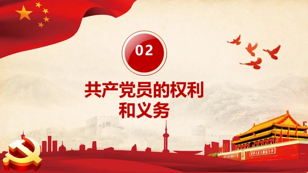 党委党支部微党课做合格党员应知应会PPT