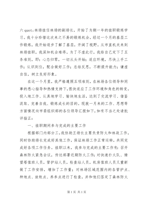 挂职锻炼干部思想汇报.docx