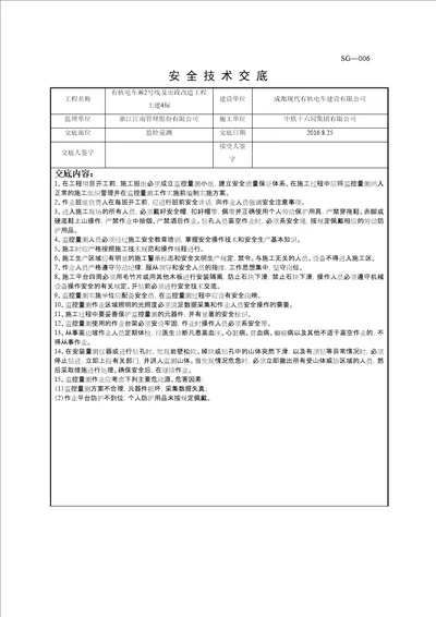 复件 1 监控量测安全技术交底