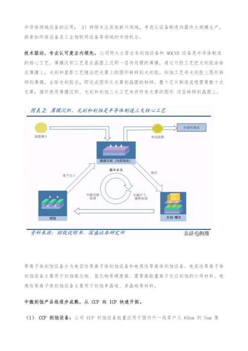 中微公司专题研究-刻蚀+MOCVD龙头-内生外延协同打造设备平台.docx