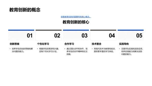 教育创新实践讲解PPT模板