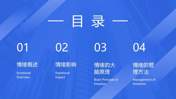 大字简约企业心态培训ppt模板