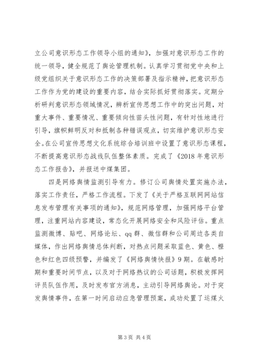 公司宣传思想文化工作工作总结.docx