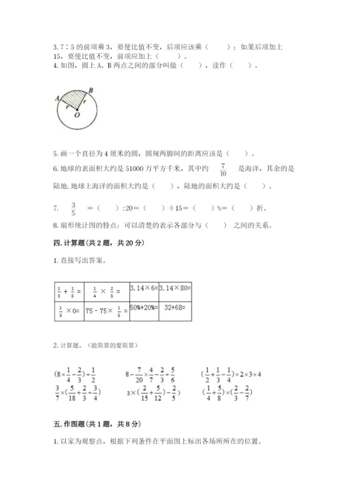 小学六年级数学上册期末考试卷精品【名师系列】.docx