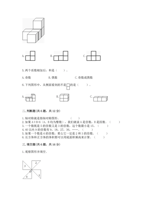 人教版五年级下册数学期末测试卷【满分必刷】.docx