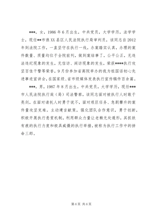 全省法院“基本解决执行难”专项工作先进个人材料 (2).docx