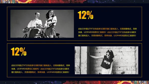 星空女神精致动漫人物通用PPT模板