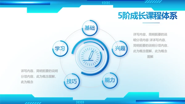 蓝色科技公司工作总结汇报动态PPT