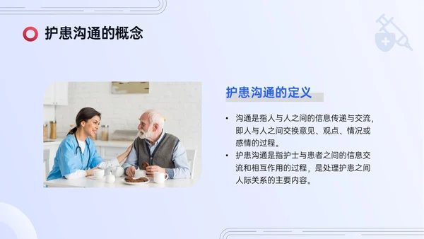红蓝色简约实拍护患沟通技巧培训PPT课件