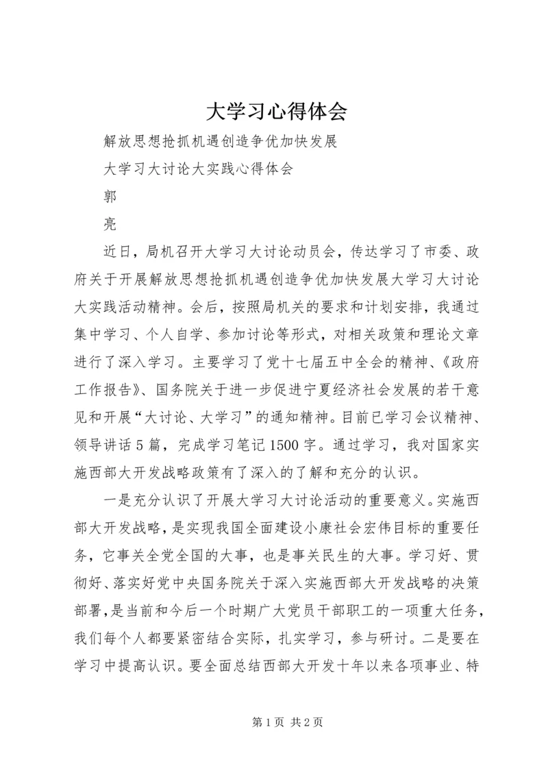 大学习心得体会.docx