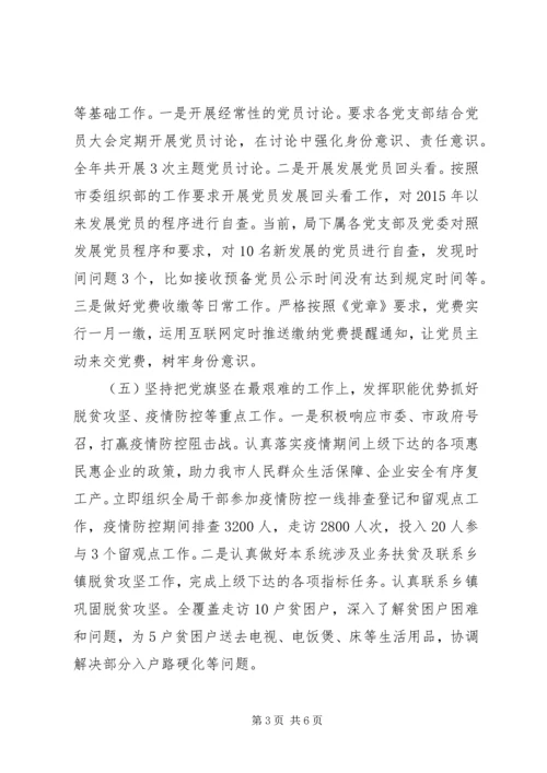 市局XX年党建工作总结和XX年工作计划.docx