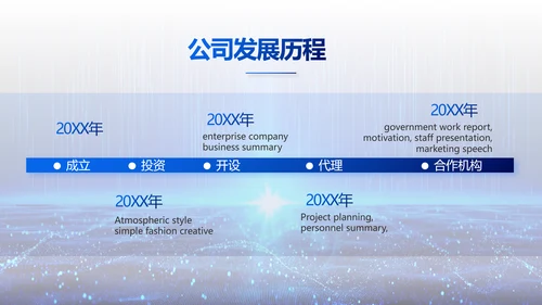 蓝色科技感互联网助力乡村振兴视频PPT模板