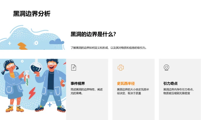 黑洞探秘讲解PPT模板